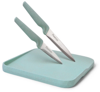 2599 FISSMAN Набор ножей с разделочной доской 3 пр. (3Cr13 сталь)