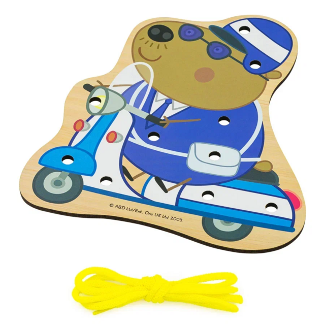Шнуровка Полицейский, развивающая игрушка для детей, арт. ШН60