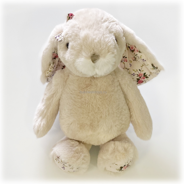 Мягкая игрушка заяц Pretty  Bukowski, 25 см (серо-розовый)