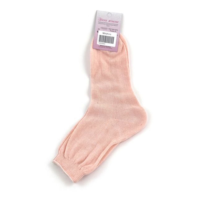 Женские носки, размер 25, персик