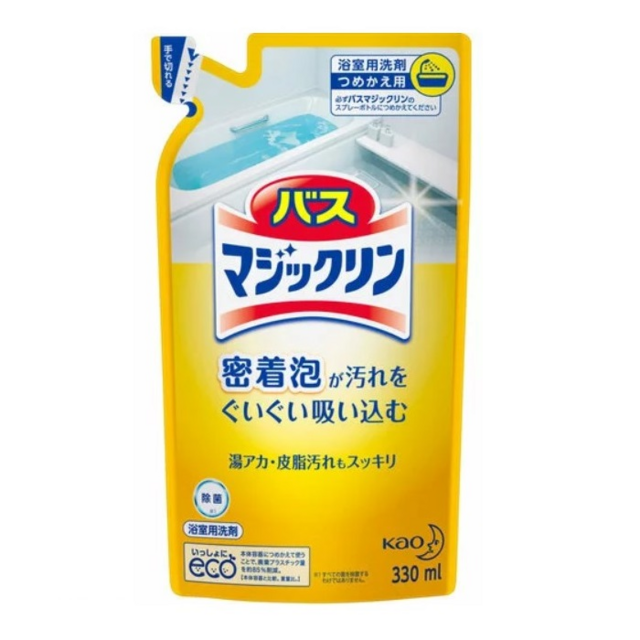 Пенящееся чистящее и дезодорирующее средство "Magiсclean" для ванной с ароматом цитрусов (с антибактериальным эффектом) 330 мл, мягкая упаковка