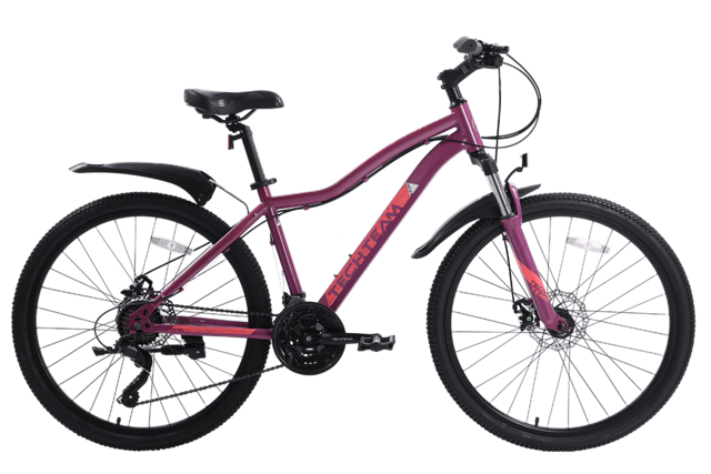 Велосипед горный Delta 26"х16" тёмно-розовый (сталь)