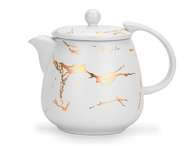 9526 FISSMAN Чайник заварочный 650мл с ситечком (керамика)