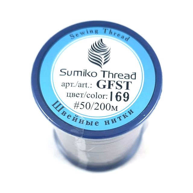 Швейные нитки (полиэстер) Sumiko Thread, 200м, цвет 169 т.фиолетовый