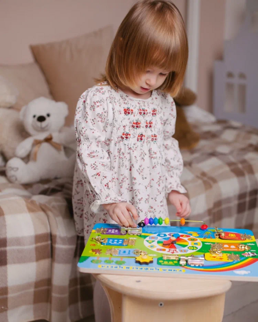 Бизиборд Учим цифры и цвета, развивающая игрушка для детей, арт. ББ501