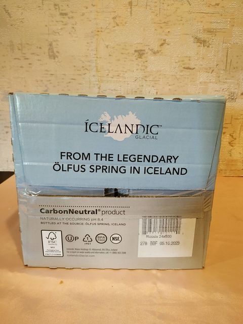 Вода Icelandic Glacial ледниковая, негазированная, пэт, 0,5л (24 шт)