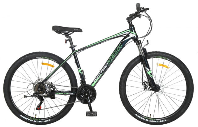 Велосипед горный Neon 27.5"х18" черный (сталь)