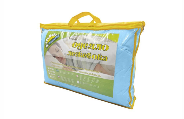 Одеяло Лежебока - бежевый, размер 140х205