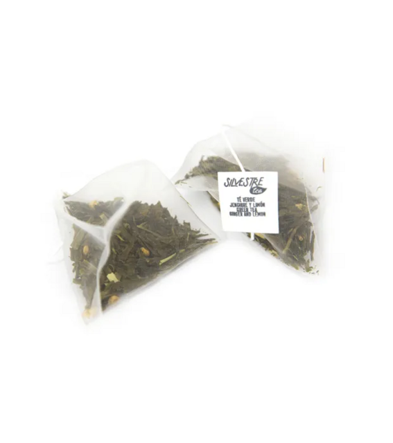 Silvestre Зелёный чай с имбирем и лимоном в пирамидках 25 шт