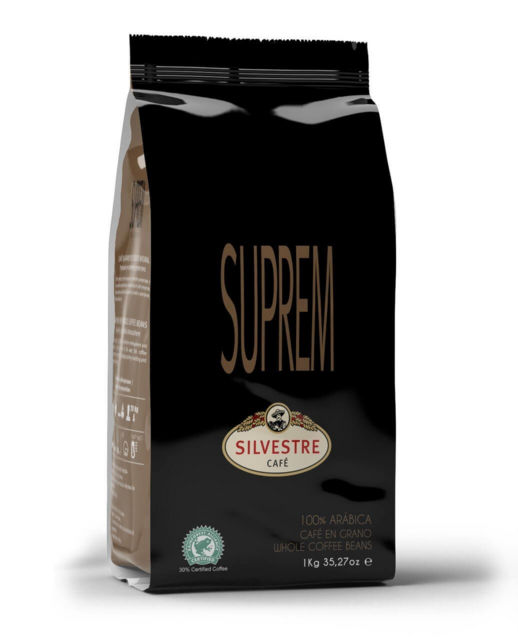 Кофе в зернах Silvestre SUPREM 100% Арабика (Смесь 5 континентов),1 кг