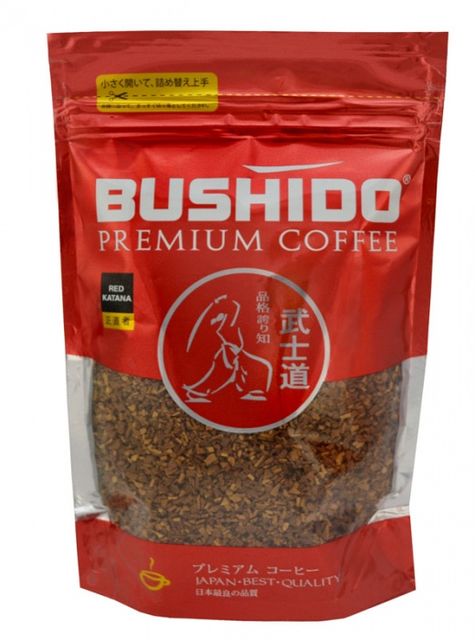 Кофе Bushido Red, мягкая упаковка, 75 г