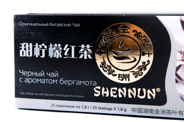 Shennun Черный чай с ароматом бергамота 1.8гх25