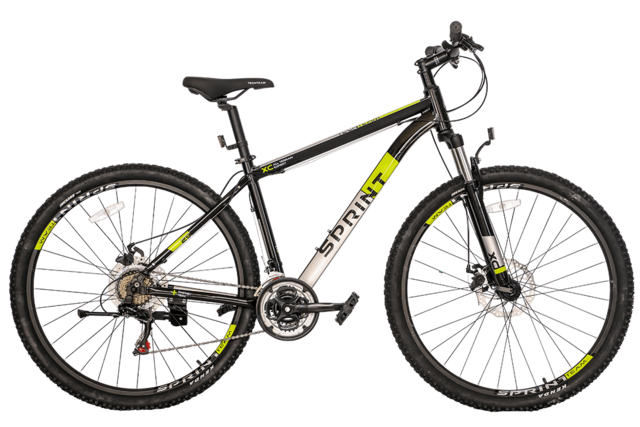 Велосипед горный Sprint 29"х18" зелёный (серый) 2022