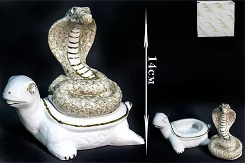 Шкатулка Lenardi  Змея и черепаха  14см, фарфор, в подарочной упаковке, арт. 107-100