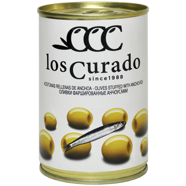 Оливки Los Curado фаршированные анчоусами, 300г
