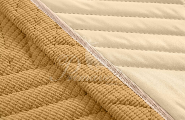 Покрывало Velvet бежево-песочный