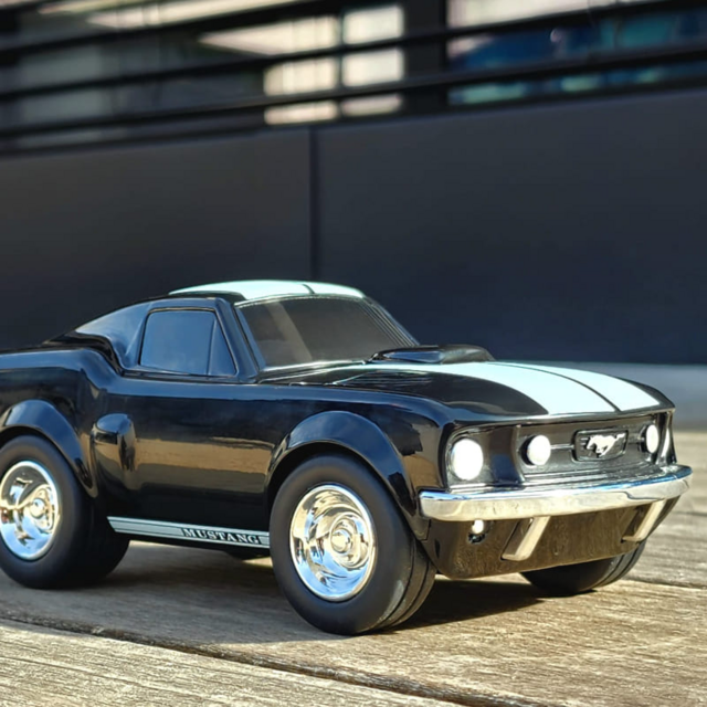 Игрушечная гоночная машинка Baghera Ford Mustang, черная