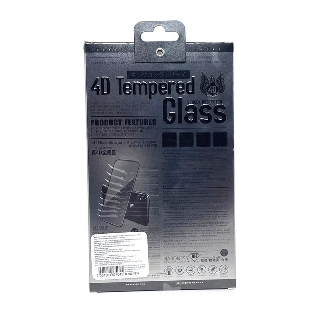 Защитное стекло 4D для iPhone SE 2/8/7 WK Kingkong Series Full Cover Curved Edge Tempered Glass 0,25 мм (черное)