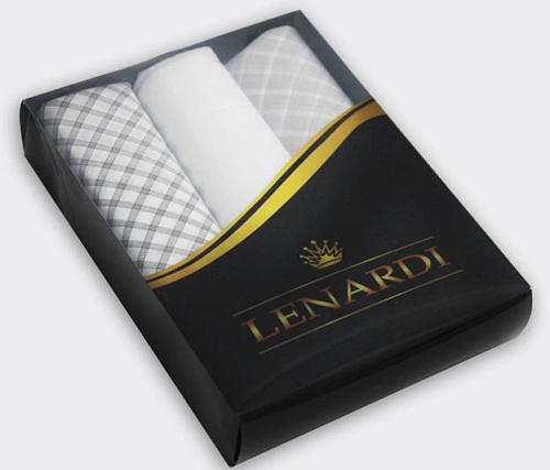 Набор 3 платка Lenardi, х/б, в подарочной упаковке, арт. 137-006