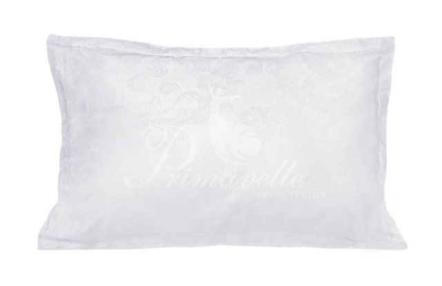 Наволочка из сатина-жаккарда с ушками Вензель, размер 52x74