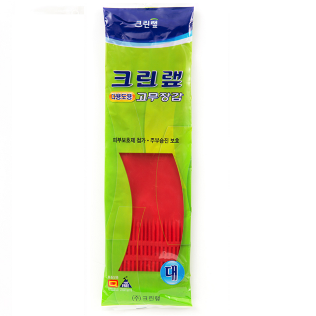 Уплотненные перчатки из натурального латекса (опудренные) красные, размер M, 1 пара