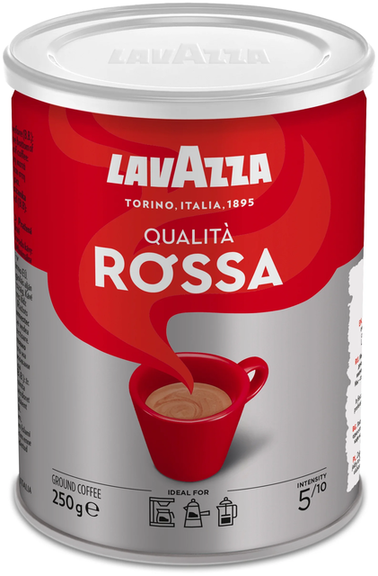 Кофе молотый Lavazza Qualita Rossa жестяная банка, 250 г