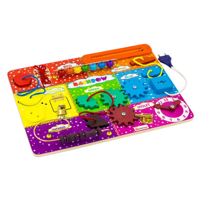 Бизиборд Rainbow (английский аналог ББ315), развивающая игрушка для детей, арт. ВВ315