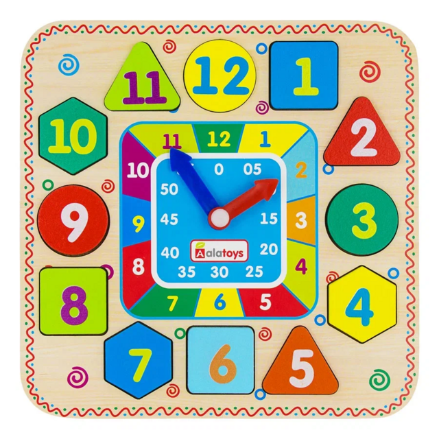 Бизиборд Часики и цифры, развивающая игрушка для детей, арт. ЧС01