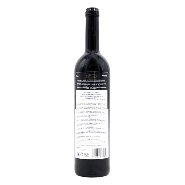Вино безалкогольное MON ERMITAGE TINTO / Мон Эрмитаж Красное сухое, 750 мл