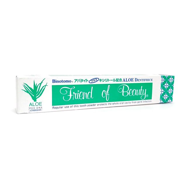 "Fudo Kagaku" "Binotomo Aloe" Отбеливающая зубная паста для всей полости рта с алоэ 80г