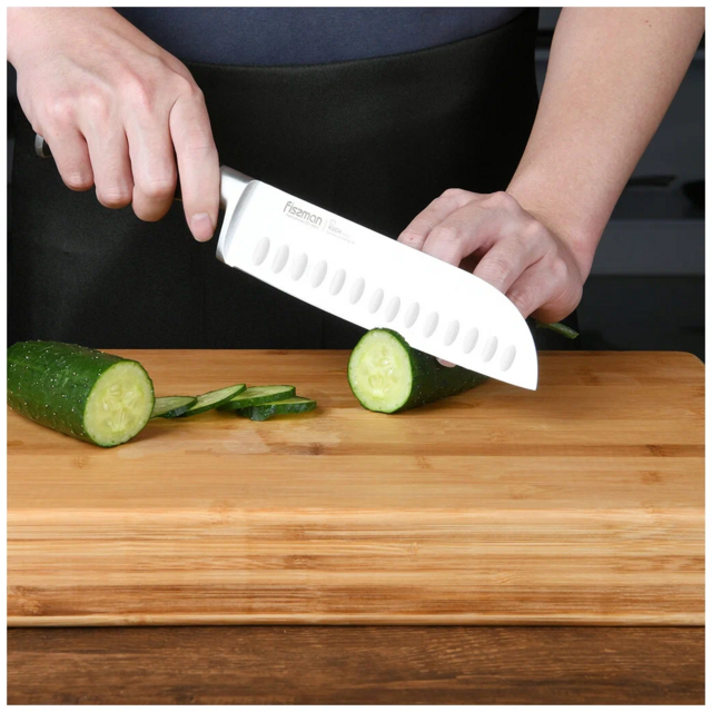 2384 FISSMAN Нож Сантоку 18см KOCH (сталь X50CrMoV15)