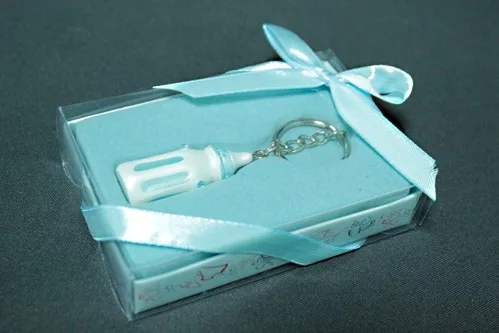 Брелок  Lenardi Бутылочка  голубая в подарочной упаковке. Смола, арт. 128-041