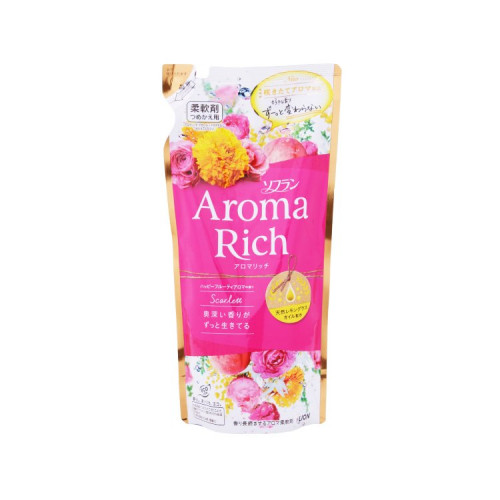 Кондиционер для белья "AROMA" (ДЛИТЕЛЬНОГО действия "Aroma Rich Scarlett" / "Скарлетт" с богатым ароматом натуральных масел  (женский аромат)) 400 мл, мягкая упаковка
