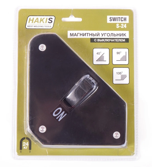 Магнитный угольник (24 кг) SWITCH S-24  HAKIS