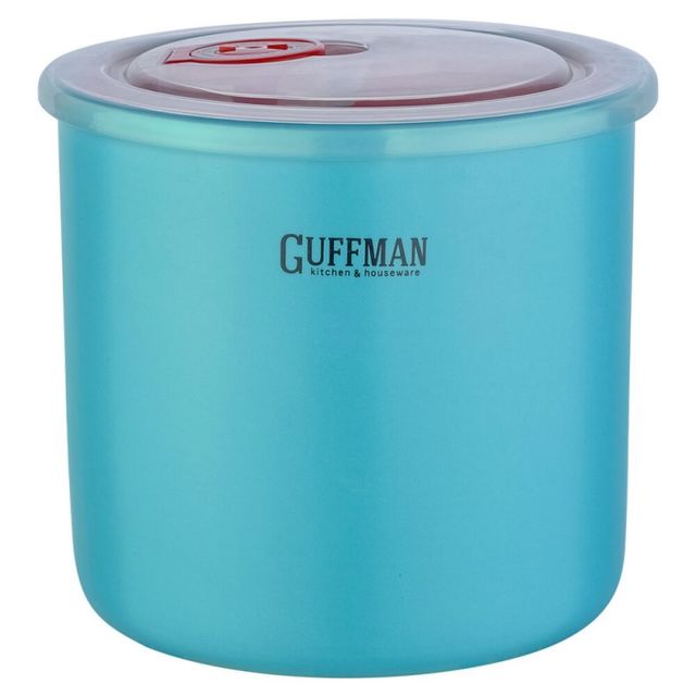 Керамическая банка Guffman с вакуумной крышкой голубая, большая, 1 л