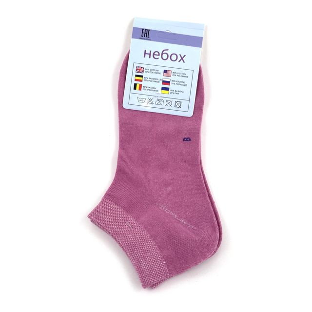 Женские носки «НЕБОХ» короткие, размер 36-41, (розовые)