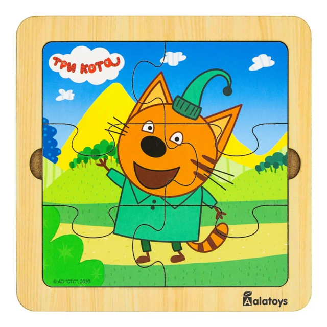 Пазл Компот (серия Три кота) из 6 частей, развивающая игрушка для детей, арт. ПЗЛ23