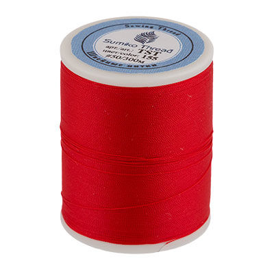 Нитки "Sumiko Thred" для трикотажных тканей, 100% нейлон, 300 м, цвет 155 красный