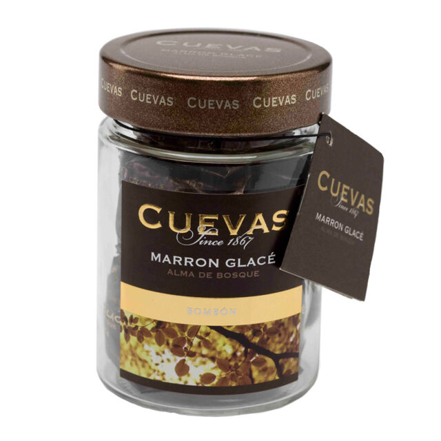 Глазированные каштаны в шоколаде Cuevas Bombon marron glace jar, 160 г