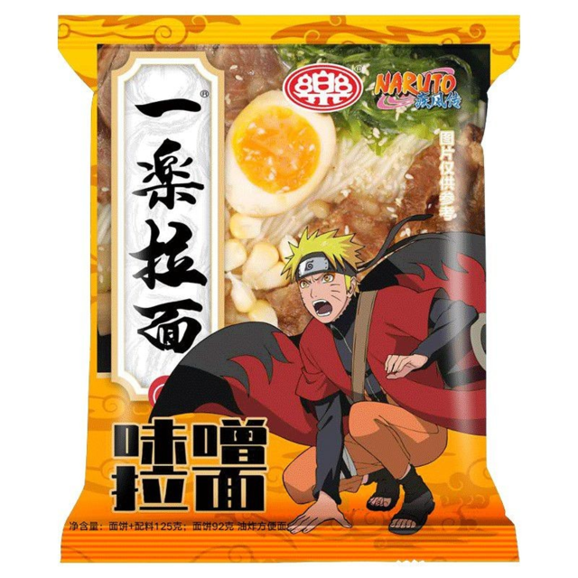 Лапша быстрого приготовления Рамен со вкусом мисо, коллекционное  издание Naruto  «Наруто Удзумаки», 125г