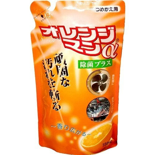 Универсальное моющее средство против стойких загрязнений YUWA Tipo's Orange Man α с ароматом апельсина, мягкая упаковка, 350 мл