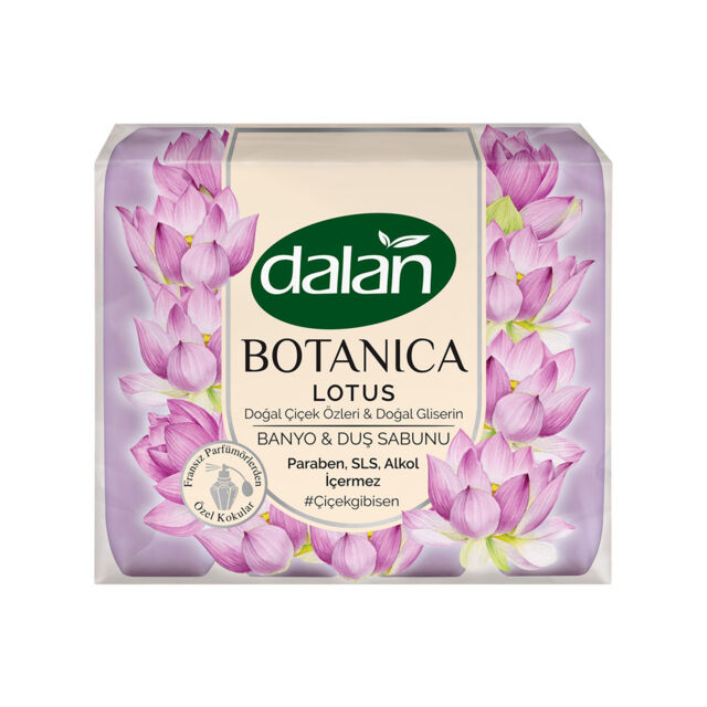 Dalan Мыло с натуральным ароматом Лотоса Противовоспалительное 600 гр (4*150 гр)