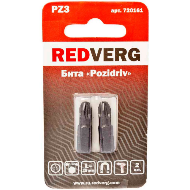 Бита Redverg Pz3х25 (2шт.)(720161)