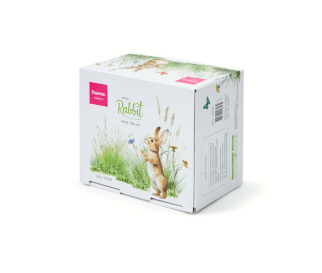 13723 FISSMAN Кружка RABBIT 700мл (фарфор)