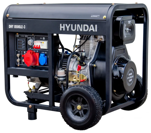 Дизельный генератор Hyundai DHY 8500LE-3