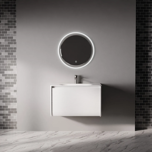 Тумба под раковину подвесная Lucia 80 Серый  ALC08W43S000