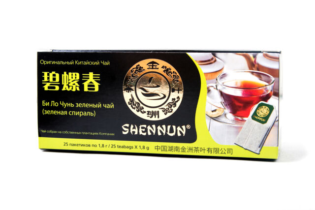 Shennun Би Ло Чунь, зеленый чай 1.8 г х 25