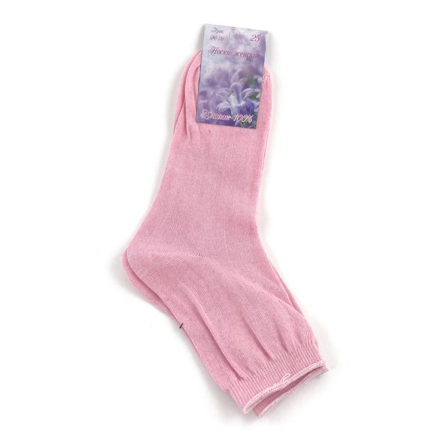 Женские носки, размер 25, розовые