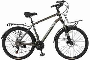 Велосипед городской Velvet 26"х17" графит (серый)