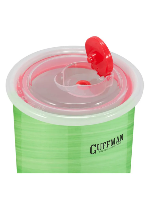 Керамическая банка Guffman с вакуумной крышкой зеленая, маленькая, 0,7 л